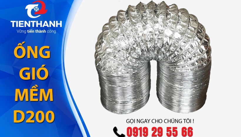 Ống gió mềm D200: Đặc điểm và ứng dụng phố biến