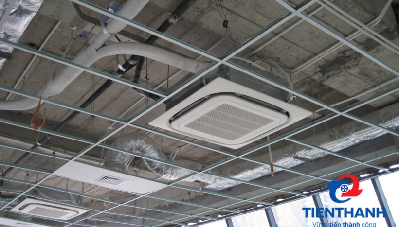 Thi công máy lạnh giấu trần nối ống gió có ưu điểm và nhược điểm gì ?