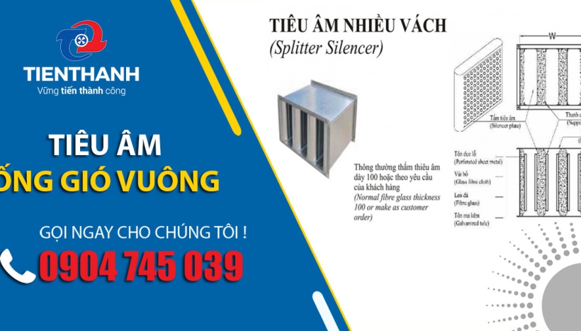 Lựa chọn tiêu âm ống gió vuông phù hợp như thế nào ?